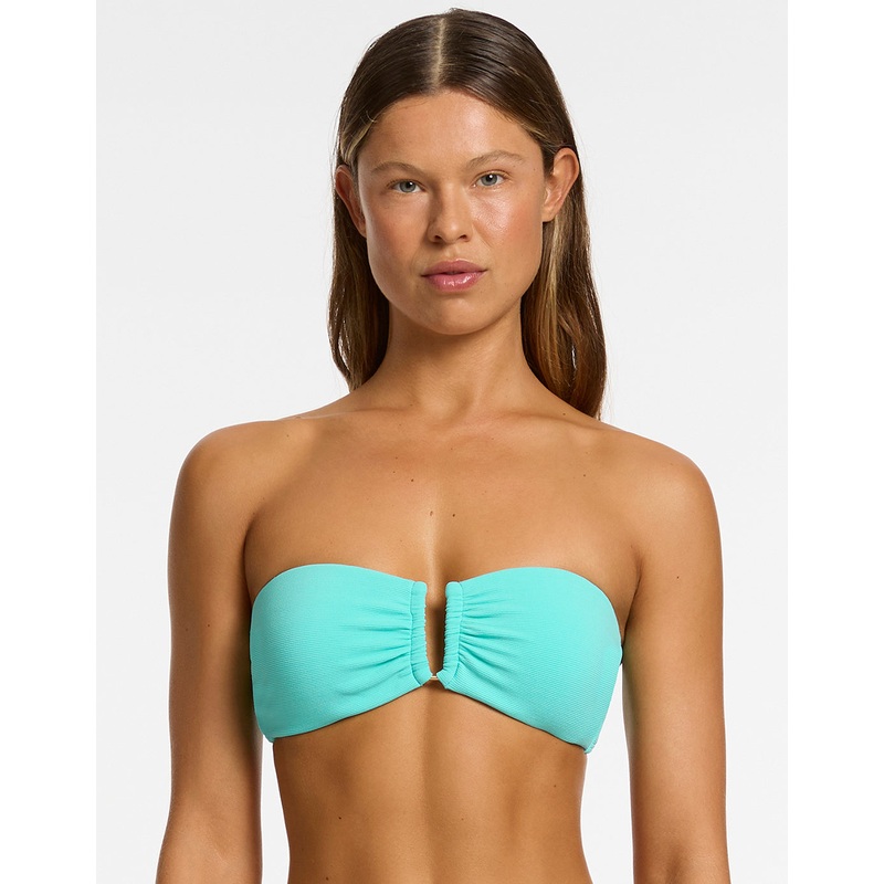 Isla Rib U Trim Bandeau Bikini Top - Dolce