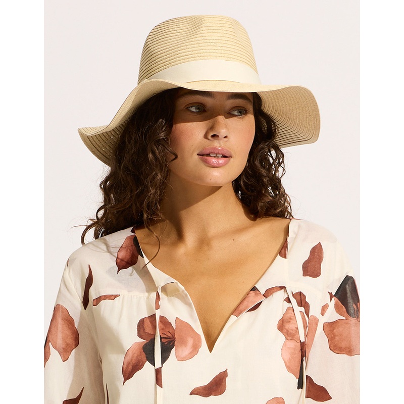 Shady Lady Collapsible Fedora - Natural