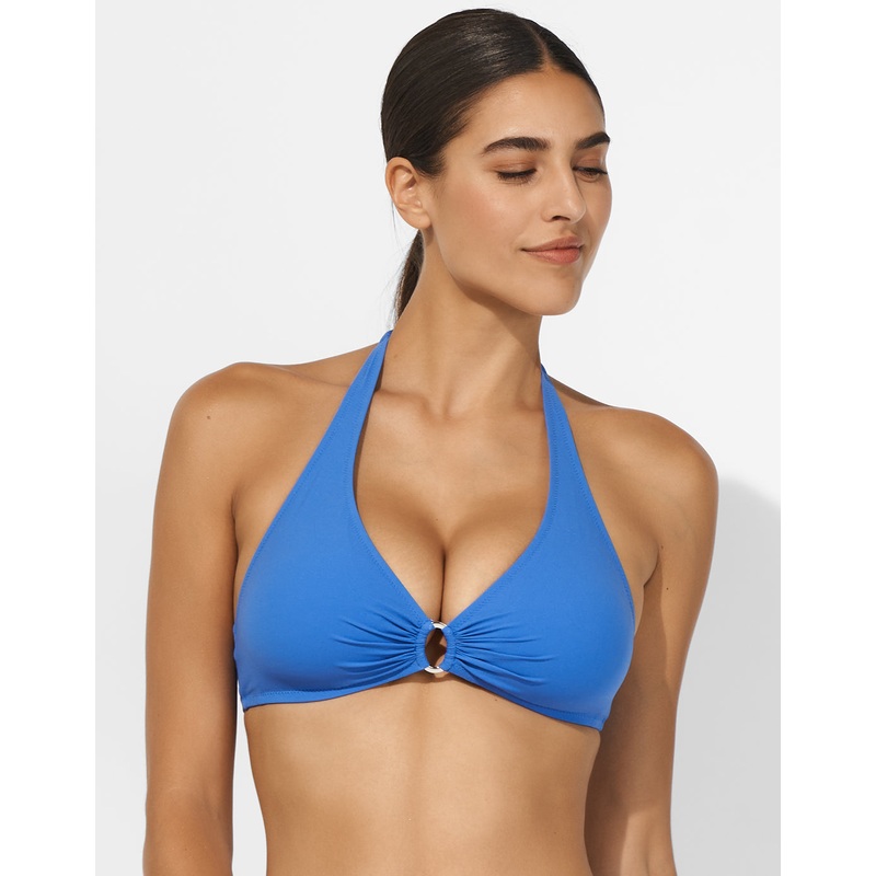 The Core Halter Bikini Top - Sky Blue