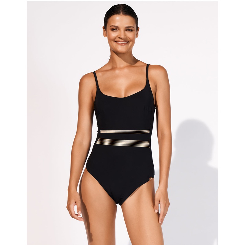 Stratum Underwired Swimsuit - Black Sand