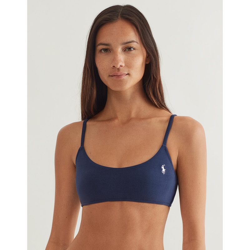 Terry Kennedy Bralette Bikini Top - Navy Blue