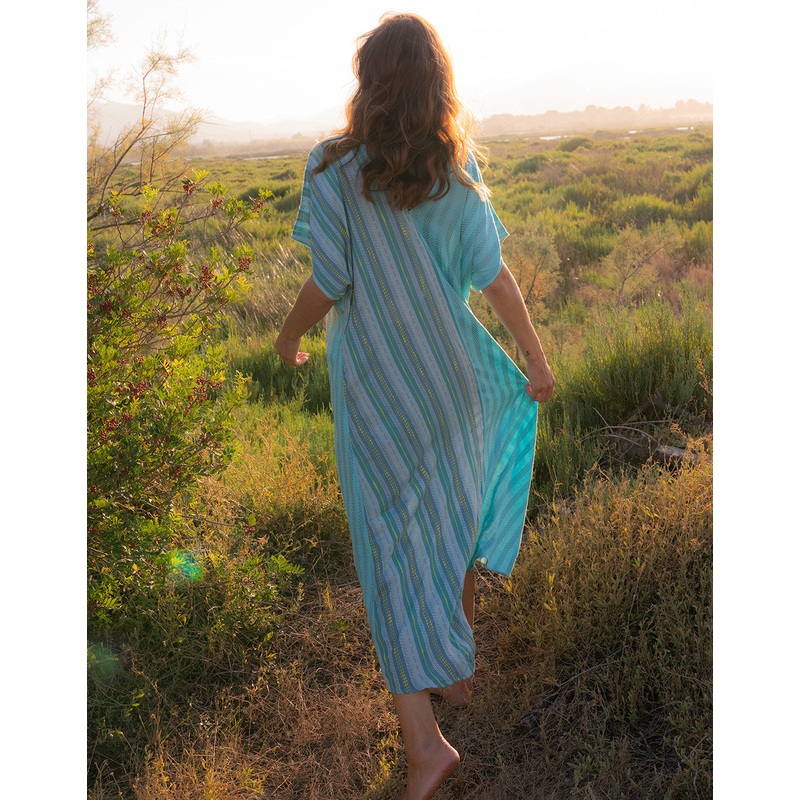 Yin-Yang Kaftan - Blue