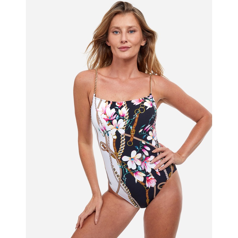 Amalfi Coast Round Neck Swimsuit