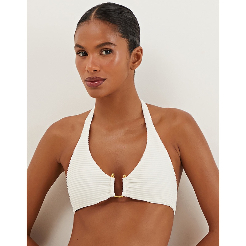 Dune Jill Alanna Bikini Top - White