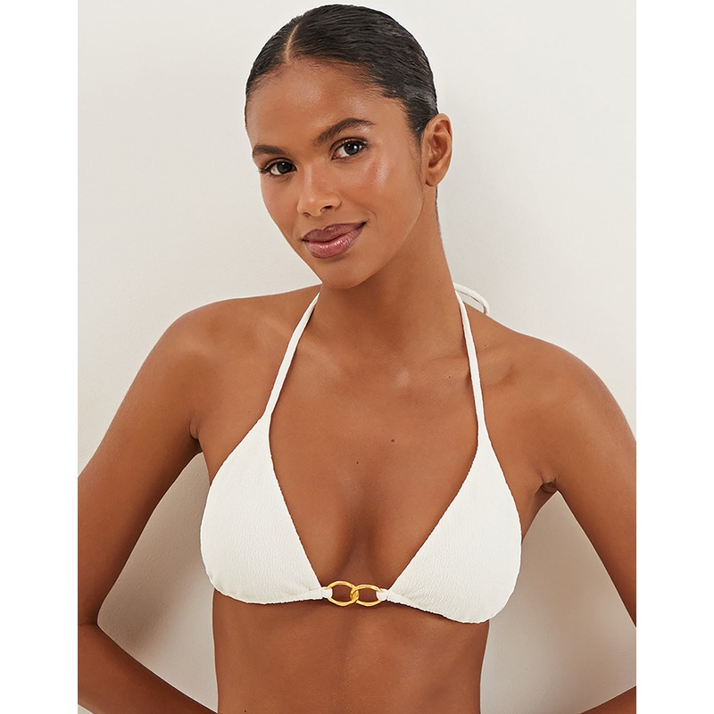 Firenze Jolie Tri Bikini Top - White