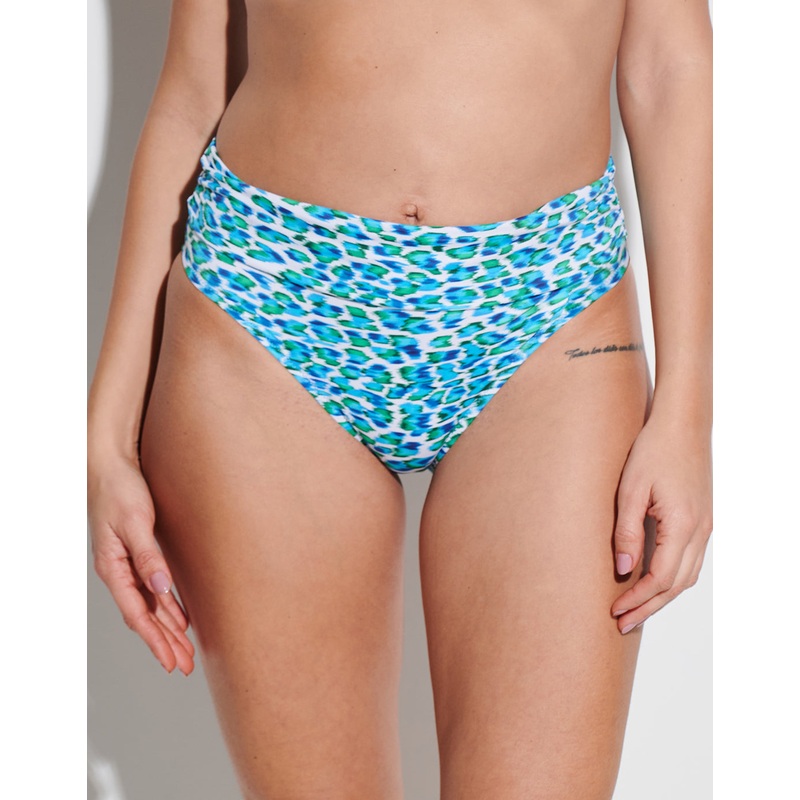 Nassau Fold Bikini Pant - Blue