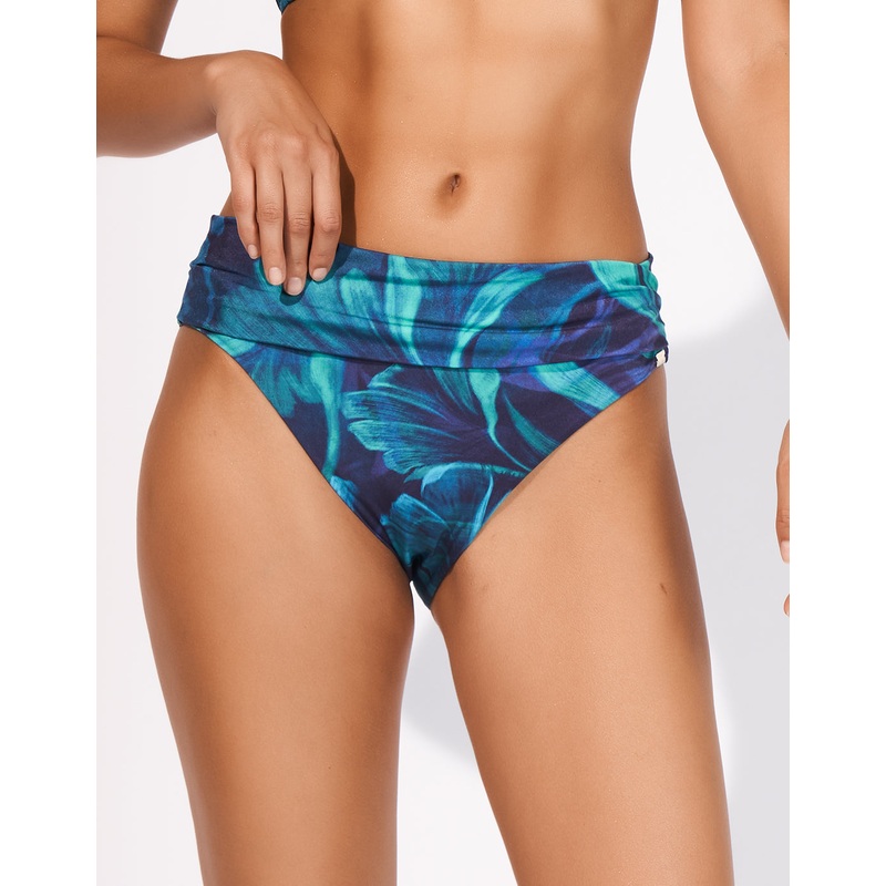 Sanctuary Banded Bikini Pant - Lagoon