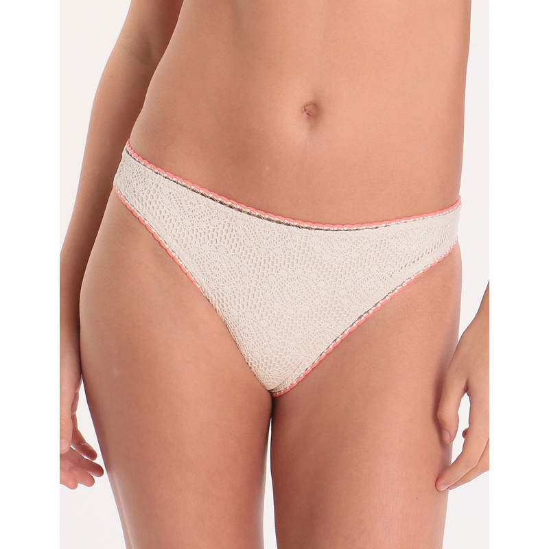 Couture Crochet Breeda Hipster Bikini Bottom -Ecru