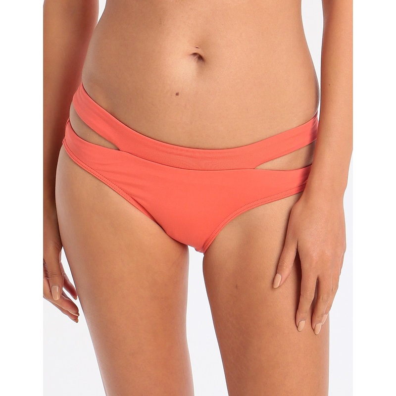 Jetset Banded Regular Side Split Pant - Coral