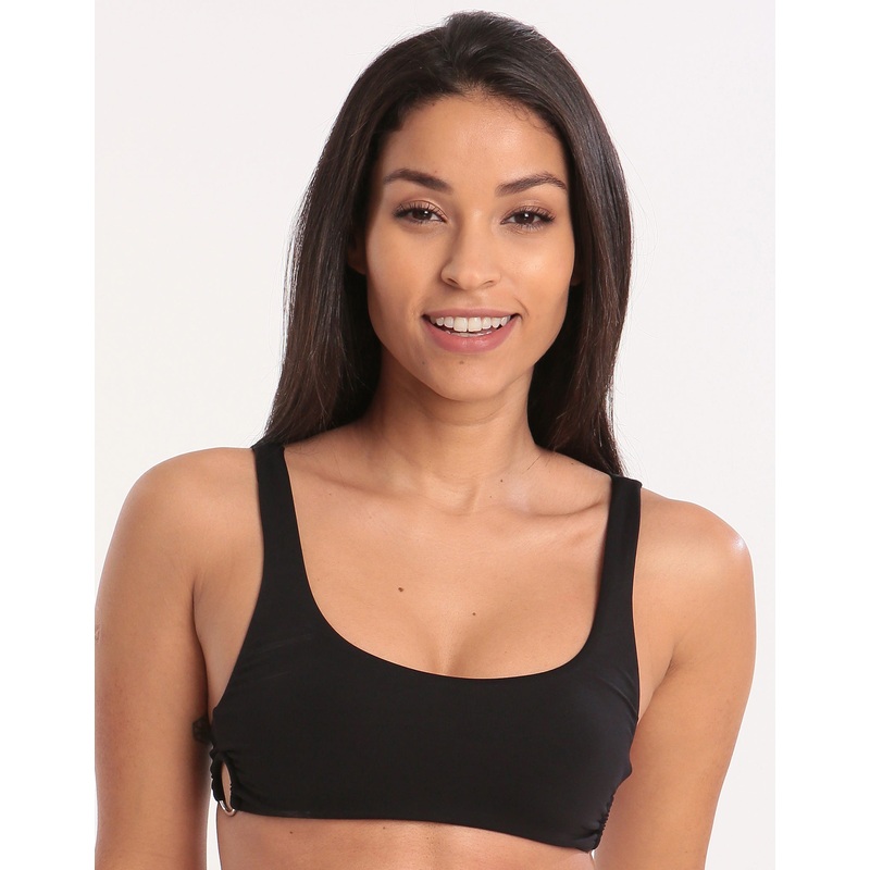Ring Palco Crop Bikini Top - Black