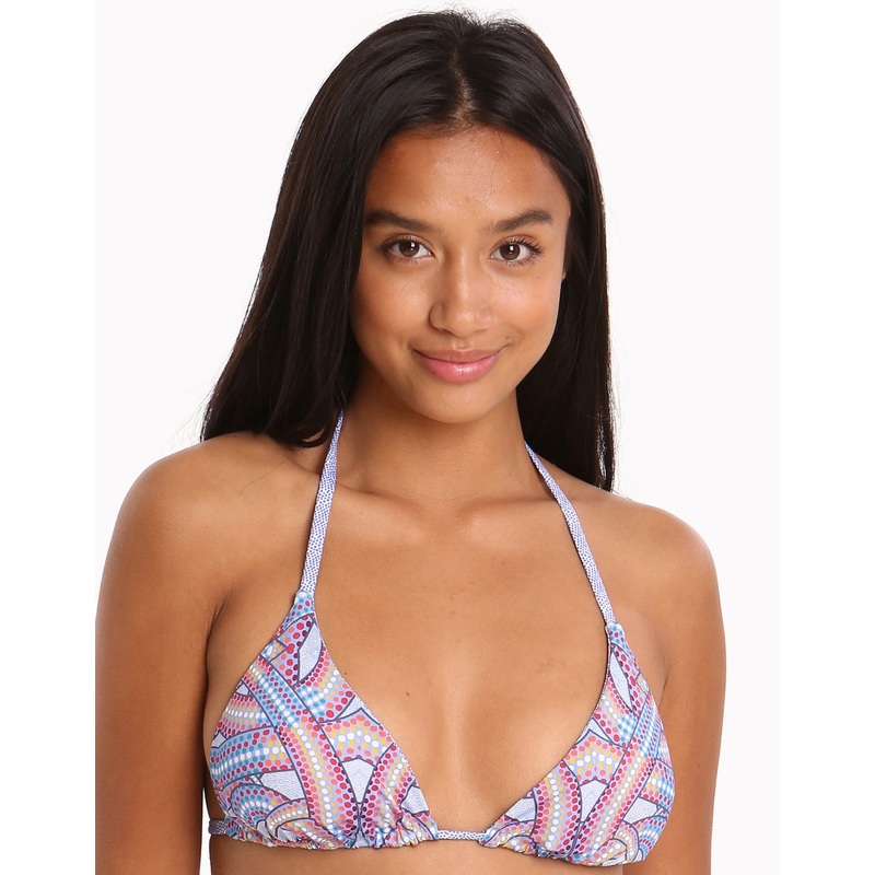Sentwali Adana Reversible Halter Bikini Top - Print