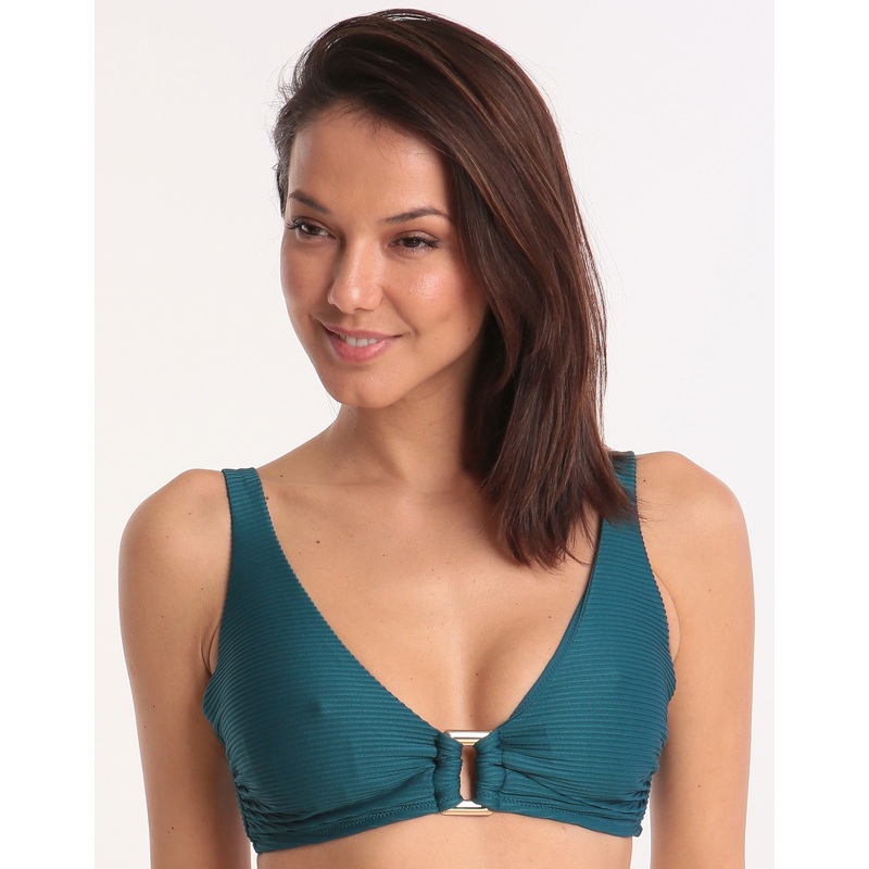 Ubud D-G Rectangle Bikini Top - Teal