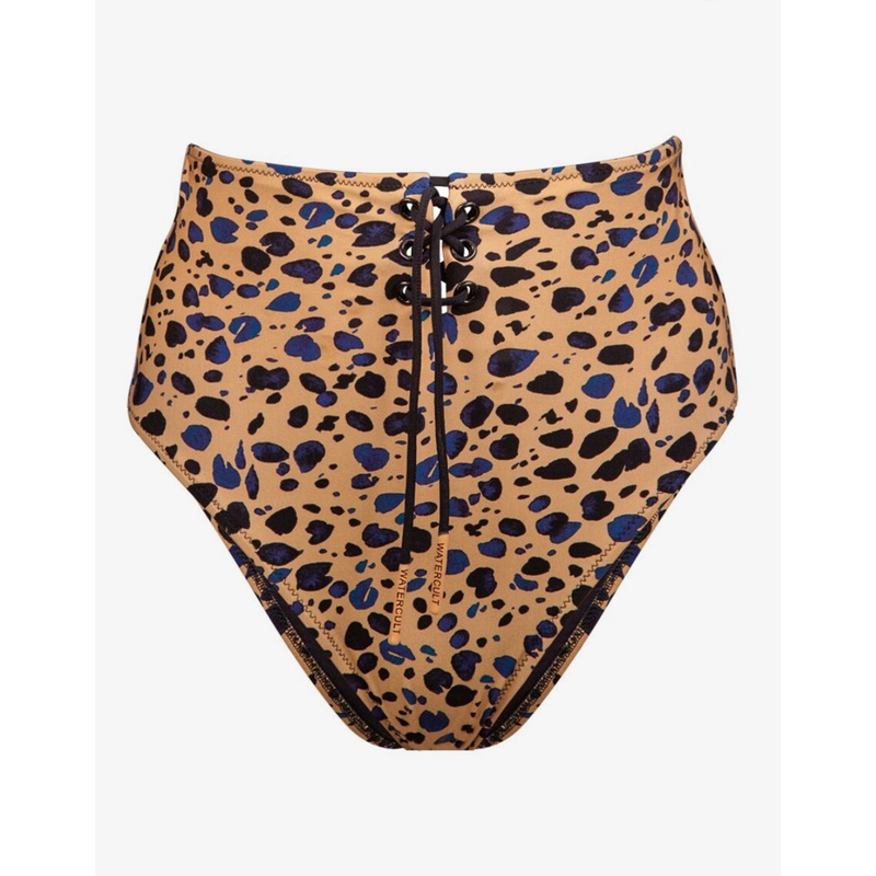 Beach Pebbles High Waist Bikini Pant - Black Sandstone