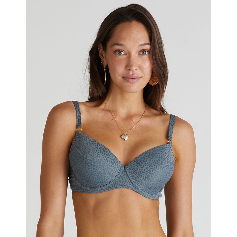 Dove Emily Moulded Bikini Top - Dove Grey