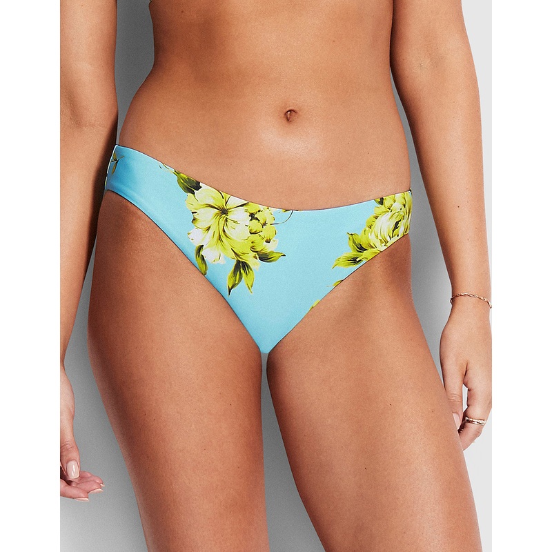 Full Bloom Hipster Bikini Pant - Sky