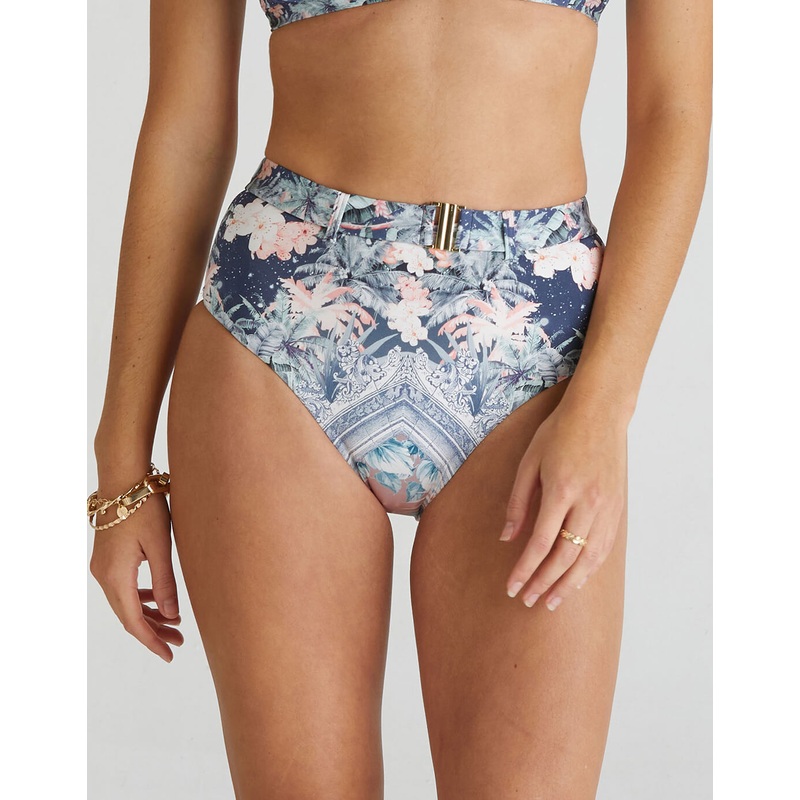 Indianic Marilyn High Waist Bikini Pant - Floral