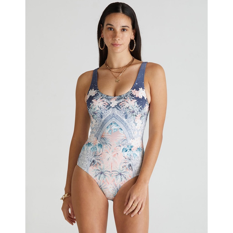 Indianic Michelle DD/E Cup One Piece Swimsuit  - Floral