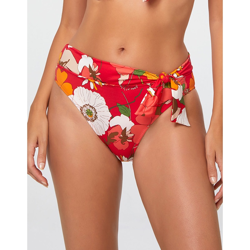 Lilia Maxi Bikini Pant - Red