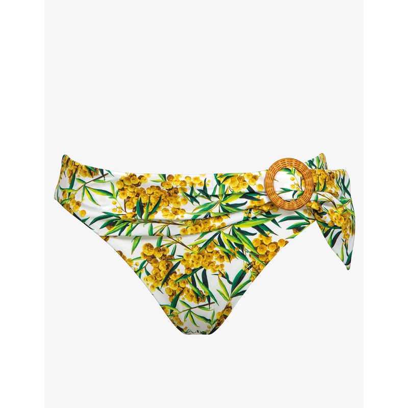 Mimosa Bikini Pant - White Summer