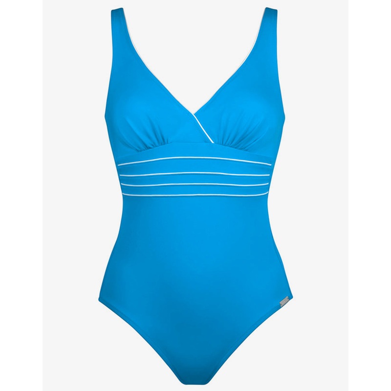 Parrot Bay Swimsuit - Aqua White
