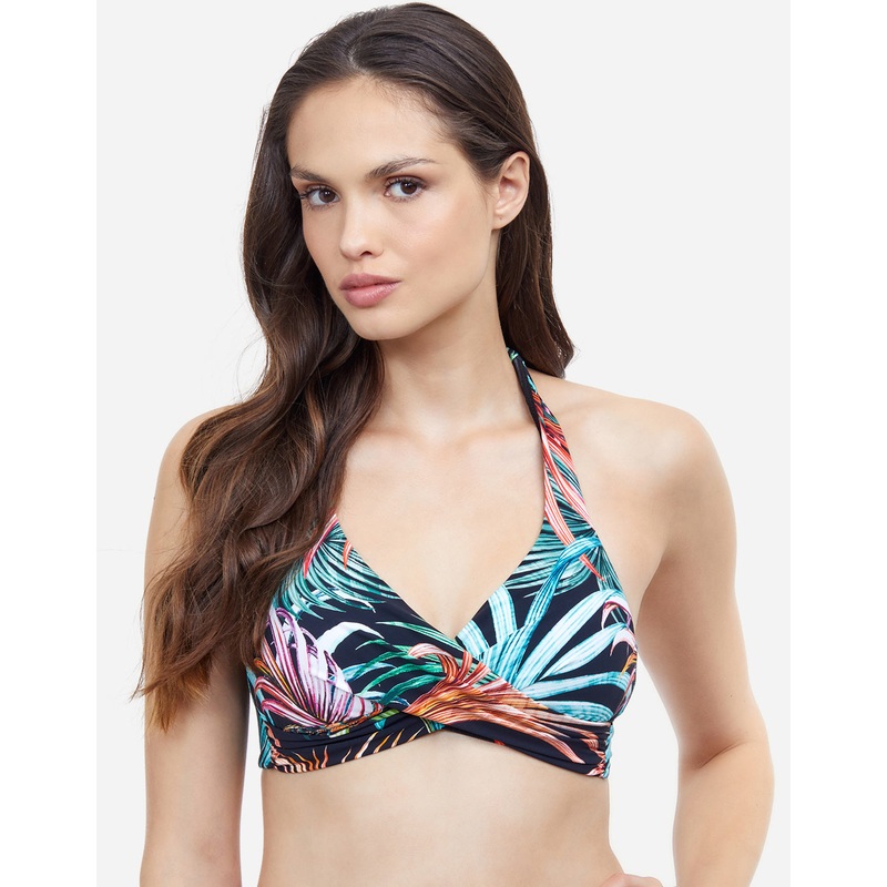 Profile Tropico Halter Bikini Top - Black