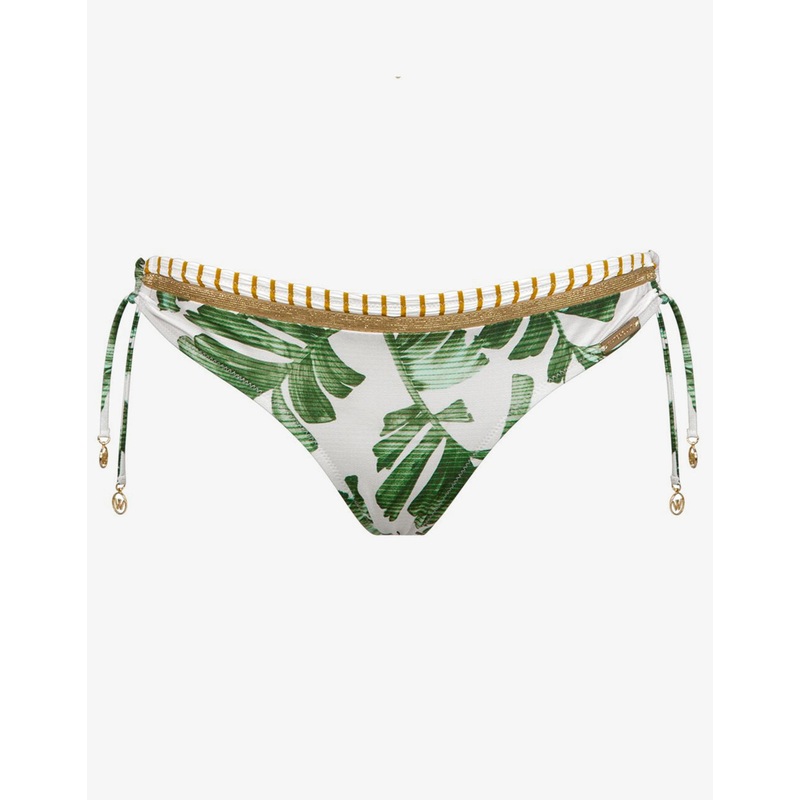 Summer Duo Tie Side Pant - Leafy Breeze