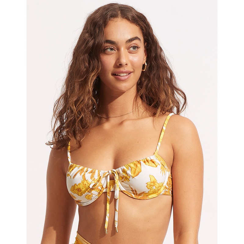 Castaway Underwired Bikini Top - Tuscan Sunset