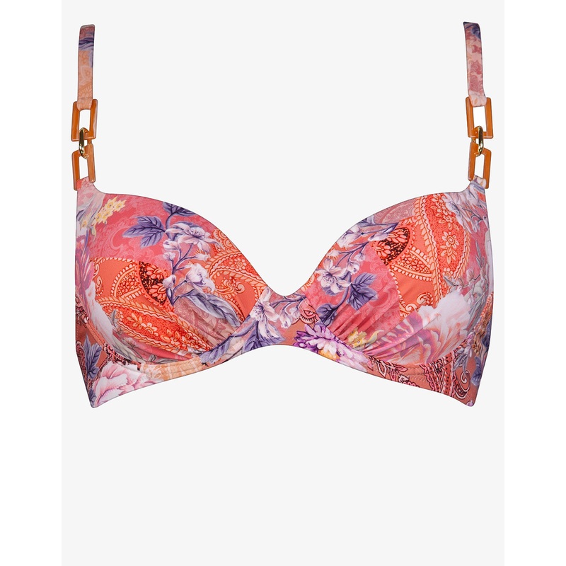 Euphoria Gathered Underwired Bikini Top - Rose Infusion
