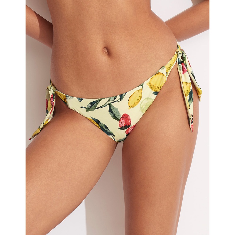 Lemoncello Tie Side Bikini Pant - Lemoncello