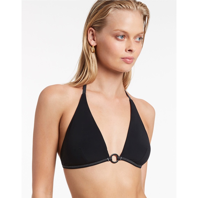 Signature Halter Bikini Top - Black