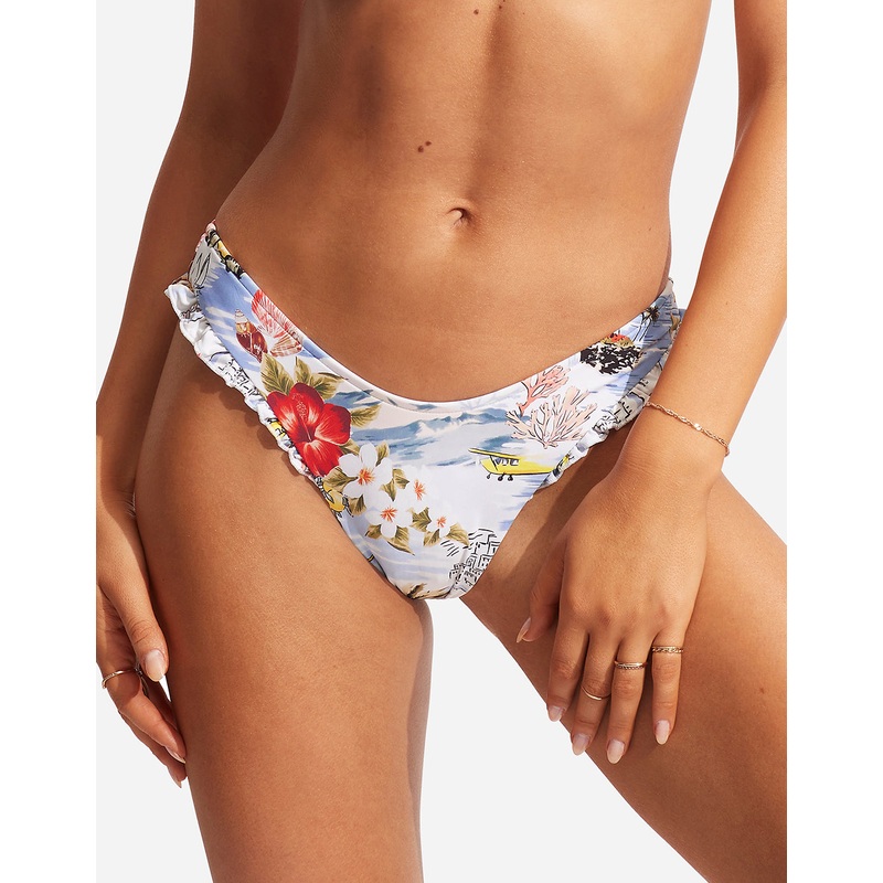 Coast to Coast High Cut Rio Bikini Pant - Powder Blue