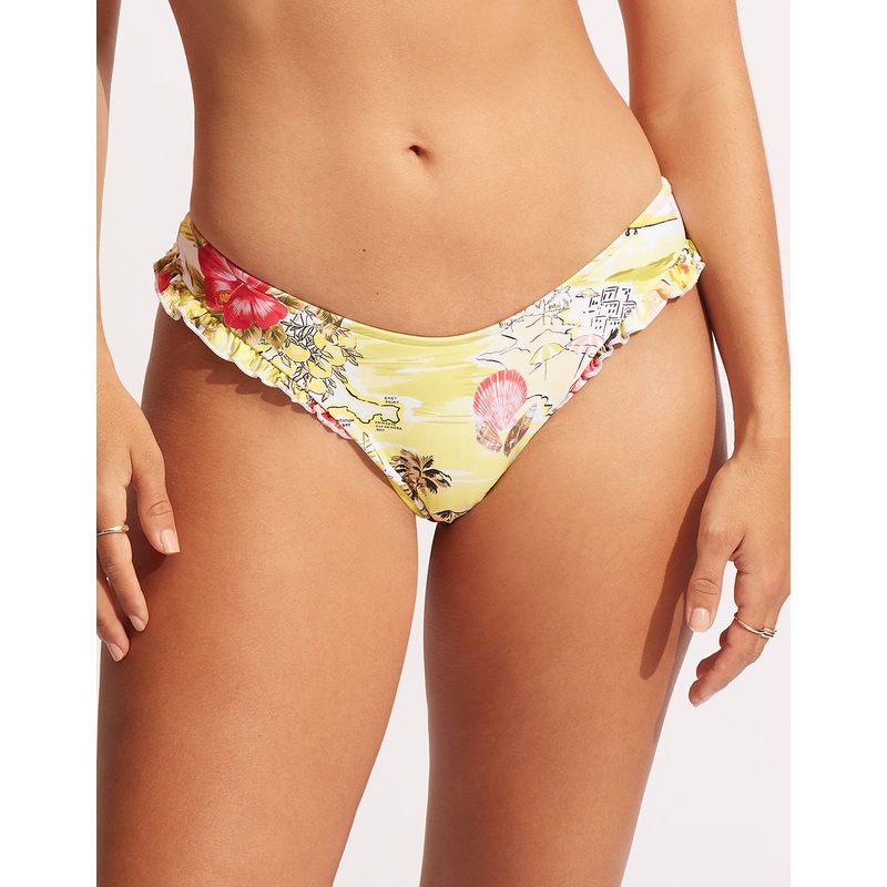 Coast to Coast High Cut Rio Bikini Pant - Wild Lime