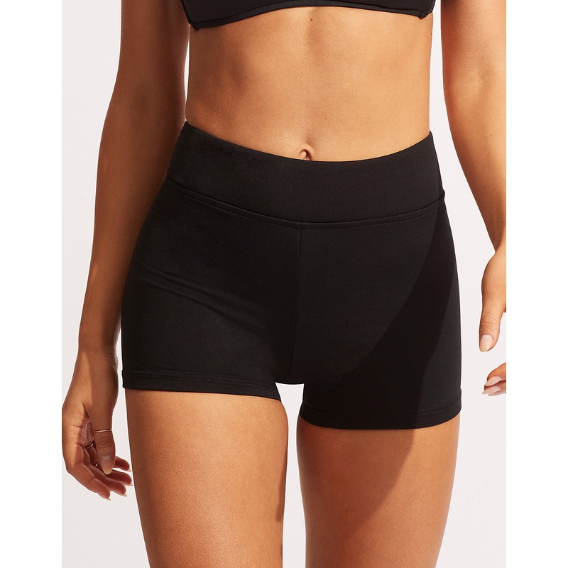 Collective Boyleg Bikini Pant - Black