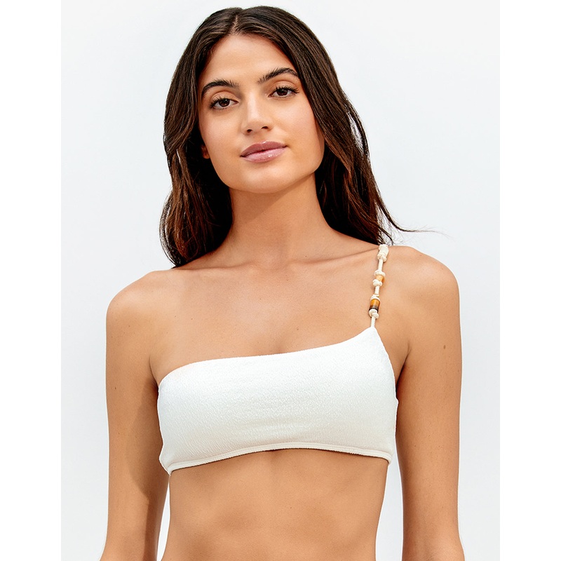 Firenze Ana Flora Bikini Top - Off White