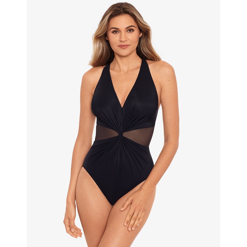 Illusionist Wrapture Swimsuit - Black