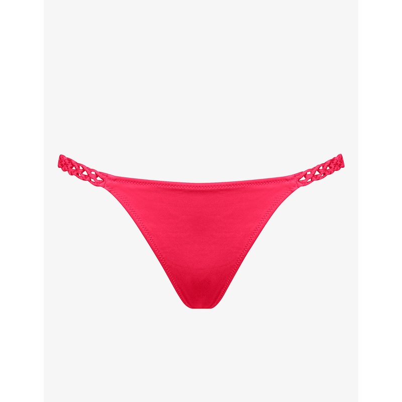Macrame Love Bikini Pant - Luscious Red