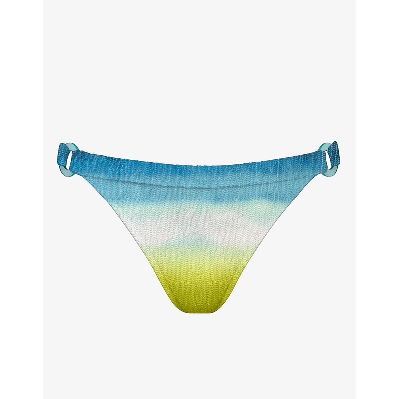 Ombre Flow Ring Side Bikini Pant - Aqua Shades
