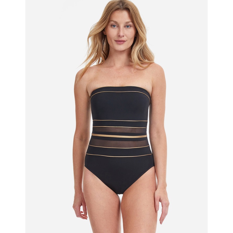 Onyx Bandeau Swimsuit - Black