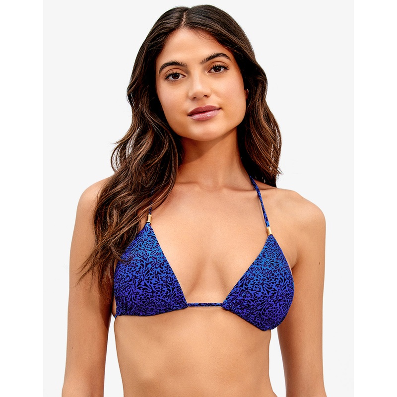 Tita Blue Shaye T-Back Bikini Top - Blue