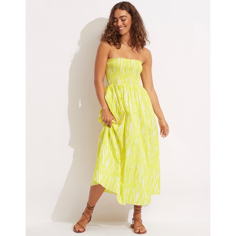 Zahara Dress Skirt - Celery