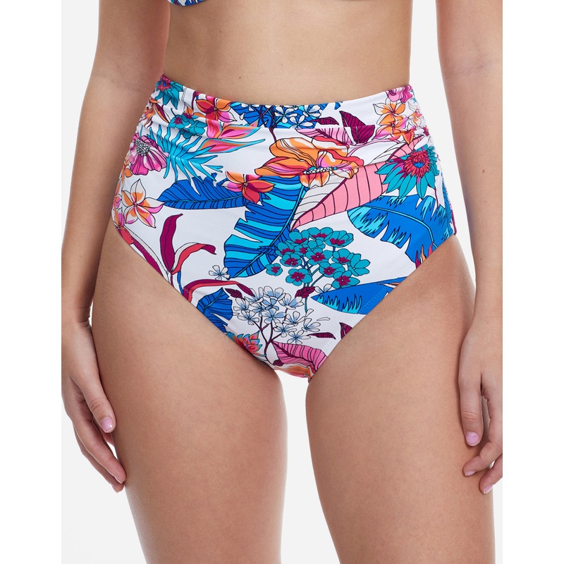 Bohemian Gypsy High Waist Bikini Pant - White
