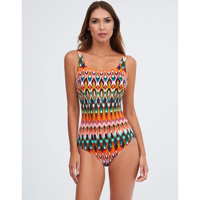 Ipanema High Front Swimsuit - Pink Multi