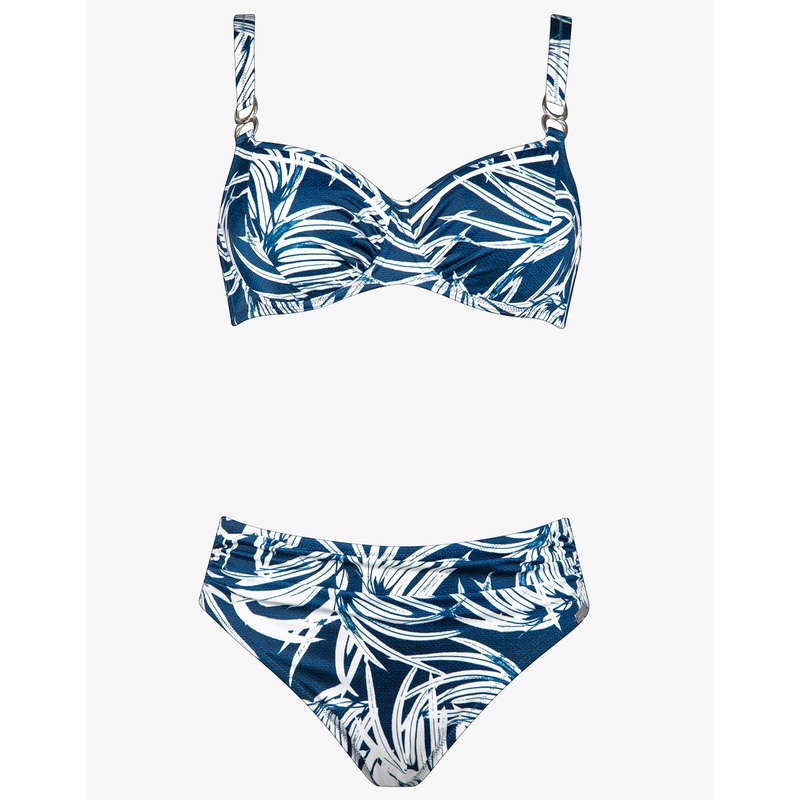 Jean Breeze Underwired Bikini Set - Denim White