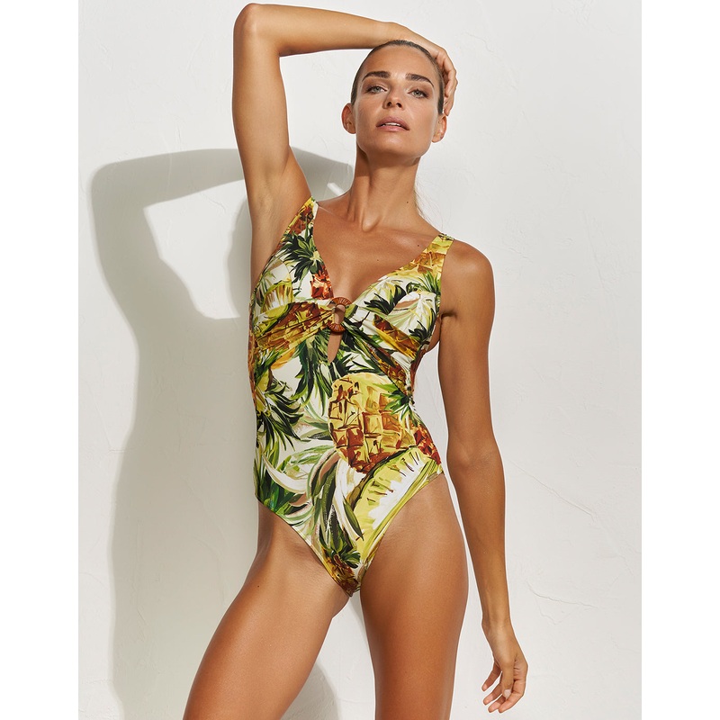 Optimist Plunge Swimsuit - Pina Colada