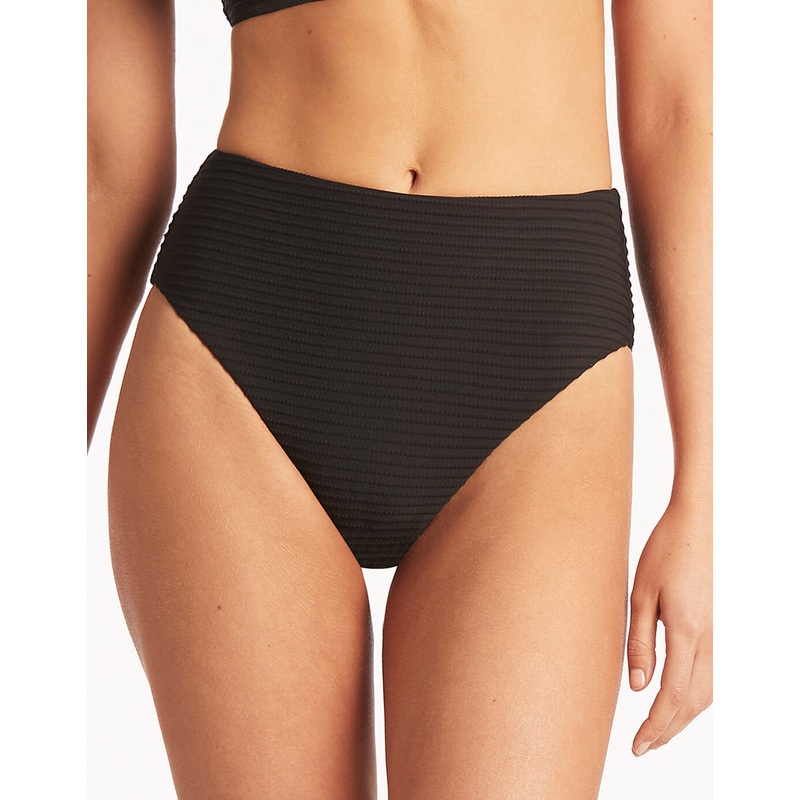 Spinnaker Retro High Waist Bikini Pant - Black