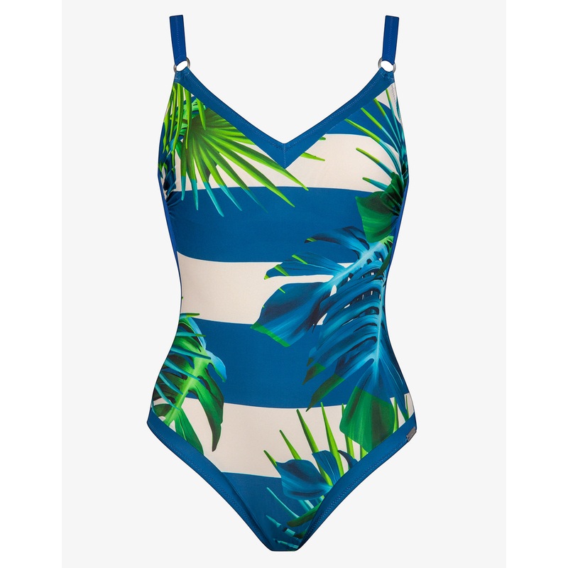 Coastal Relax Underwired Swimsuit - Caribbean Breeze