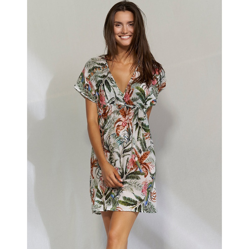 Exotic Dive Kaftan Dress - Retro Tropics