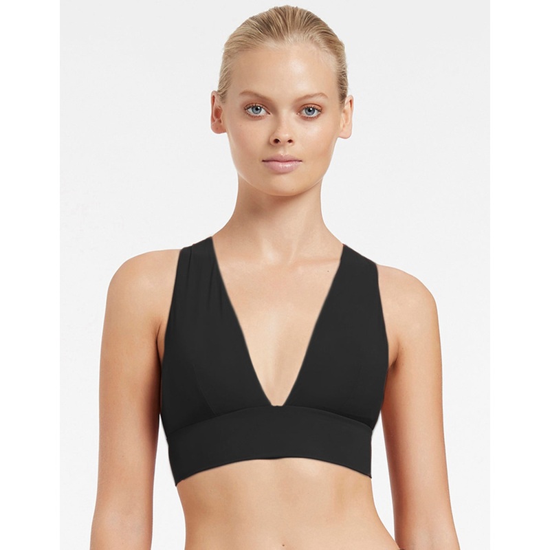 Jetset Soft Tri Bikini Top - Black