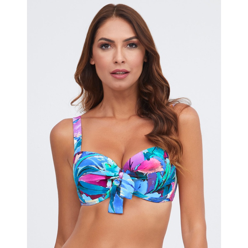 Malena Balcony Bikini Top - Turquoise
