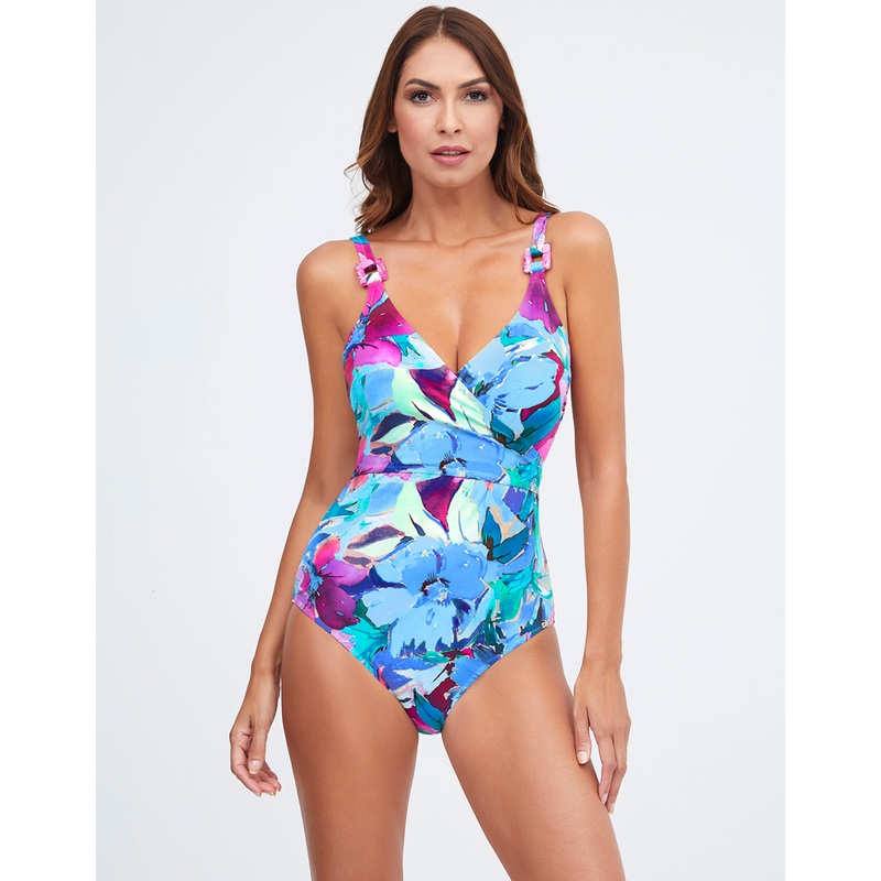 Malena Wrap Swimsuit - Turquoise